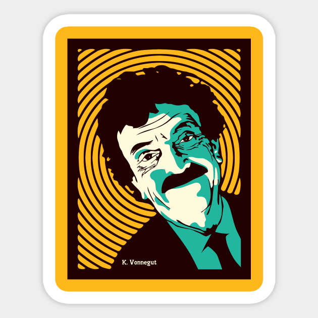 Kurt Vonnegut Sticker by NEOPREN